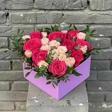 Цветочная композиция из Розы в коробке в Кагальнике