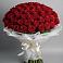 Букет 101 Красная роза Блэк Мэджик в Кагальнике
