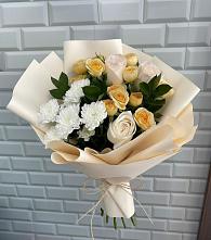 Букет цветов из:  Розы и Хризантемы в Кагальнике