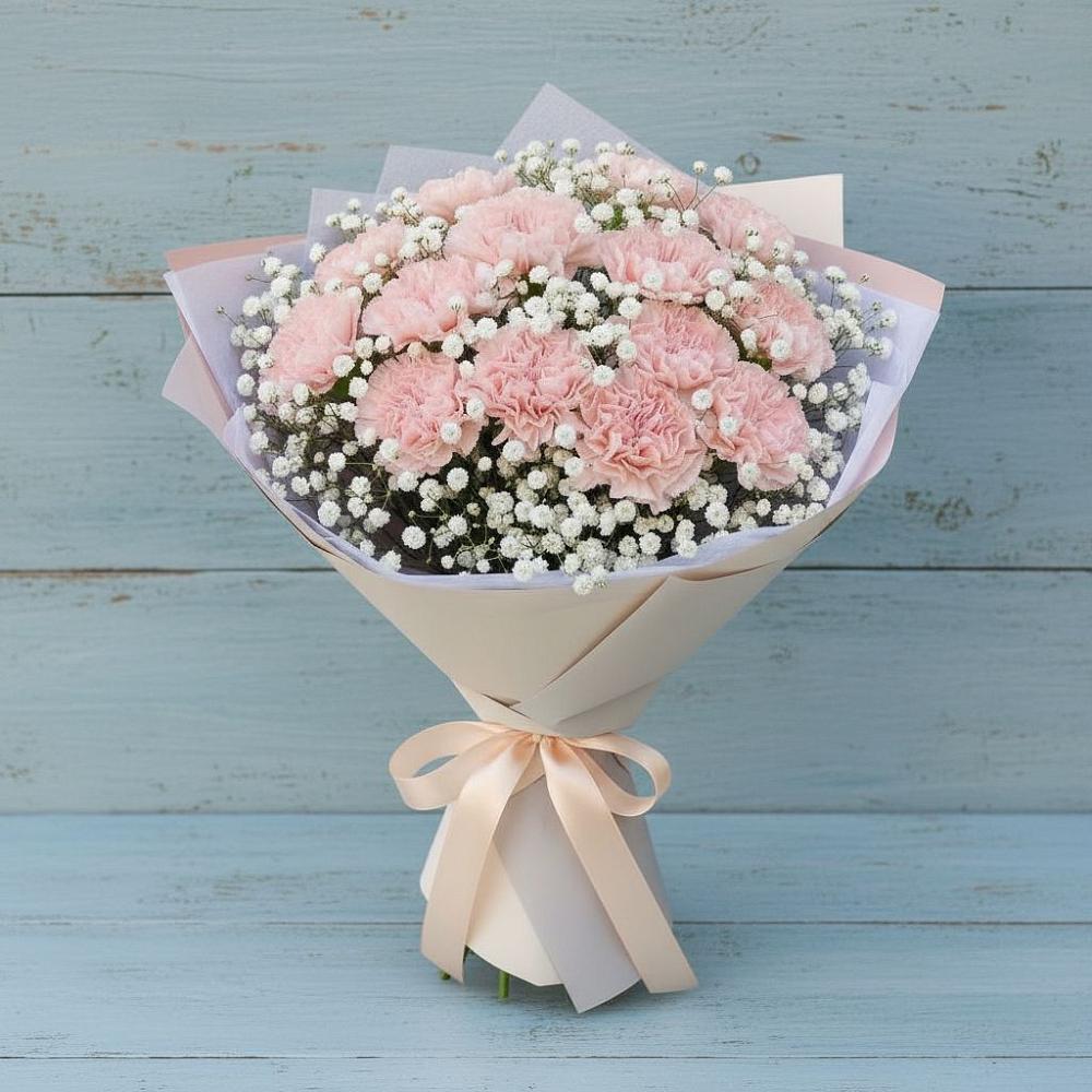 Букет цветов из: Гвоздики в Кагальнике