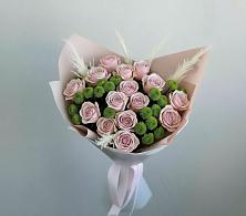 Букет цветов из:  Розы и Хризантемы #REPLACE_PRED# Кагальнике