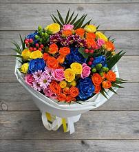 Букет цветов из:  Розы и Хризантемы в Кагальнике