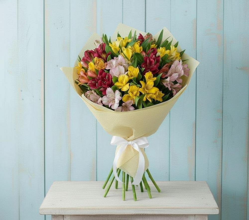 Букет цветов из: Альстромерии в Кагальнике