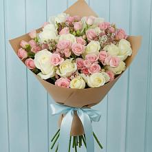 Букет цветов из:  Розы #REPLACE_PRED# Кагальнике